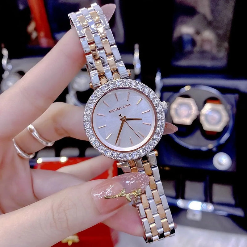 Michael Kors Darci Quartz Silver Dial Two Tone Steel Strap Watch For Women - MK4515 Buy Now By Michael Kors