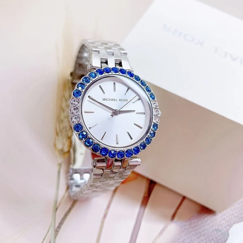 Michael Kors Darci Quartz White Dial Silver Steel Strap Watch For Women - MK4516 Buy Now By Michael Kors