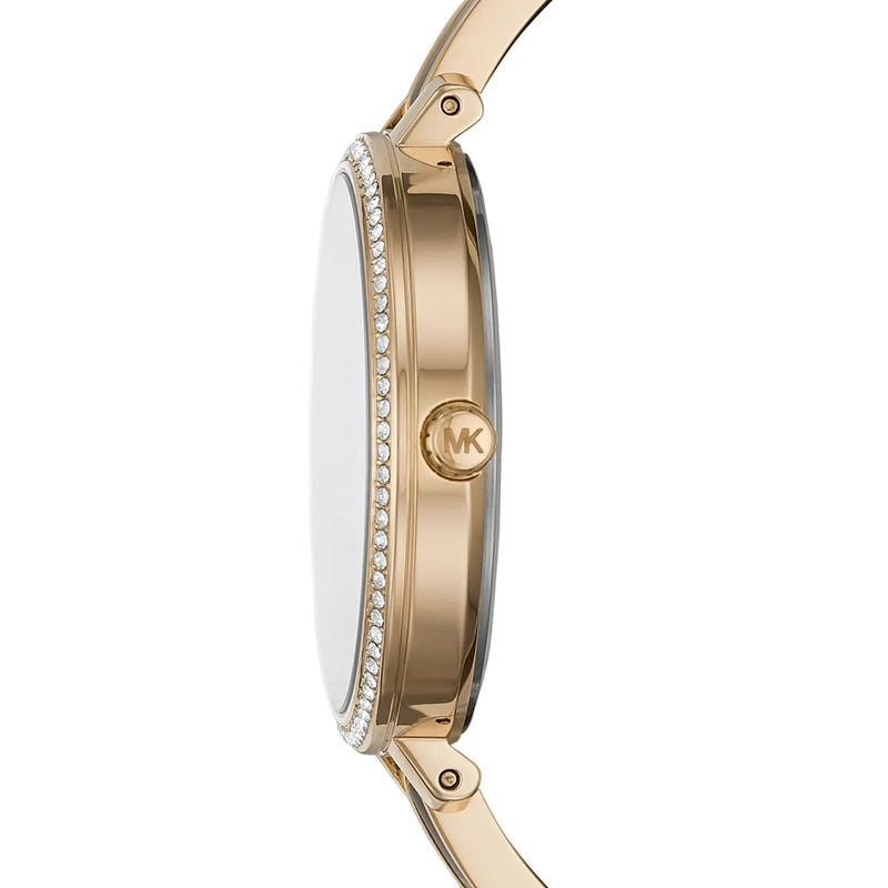 Michael Kors Jaryn Quartz Gold Dial Black Steel Strap Watch For Women - MK4544 Buy Now By Michael Kors