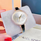 Michael Kors Jaryn Quartz Gold Dial Black Steel Strap Watch For Women - MK4544 Buy Now By Michael Kors
