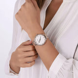 Michael Kors Pyper Three-Hand White Dial Rose Gold Steel Strap Watch For Women - MK4594 Buy Now By Michael Kors