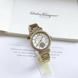 Michael Kors Abbey Three-Hand Analog White Dial Gold Steel Strap Watch for Women - MK4615 Buy Now By Michael Kors