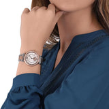 Michael Kors Abbey Three-Hand White Dial Two Tone Steel Strap Watch for Women - MK4616 Buy Now By Michael Kors