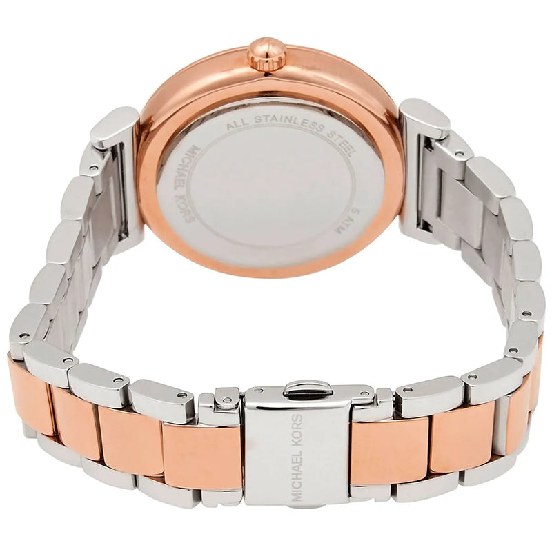 Michael Kors Abbey Three-Hand White Dial Two Tone Steel Strap Watch for Women - MK4616 Buy Now By Michael Kors