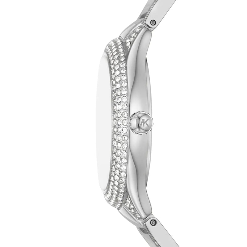 Michael Kors Sylvia Mother of Pearl Dial Silver Steel Strap Watch For Women - MK4657 Buy Now By Michael Kors