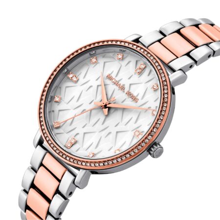 Michael Kors Pyper Quartz White Dial Two Tone Steel Strap Watch For Women - MK4667 Buy Now By Michael Kors