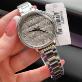Michael Kors Pyper Analog Gray Dial Silver Steel Strap Watch For Women - MK4672 Buy Now By Michael Kors