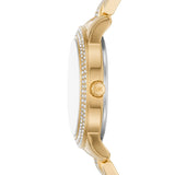 Michael Kors Tibby Multifunction Analog Black Dial Gold Steel Strap Watch for Women - MK4684 Buy Now By Michael Kors