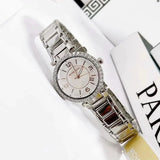 Michael Kors Parker Three Hand Mother of Pearl White Dial Silver Steel Strap Watch For Women - MK4694 Buy Now By Michael Kors