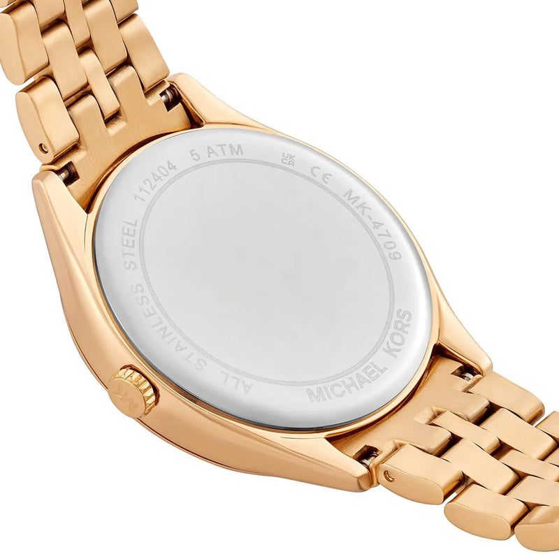 Michael Kors Harlowe Three-Hand Quartz Gold Dial Gold Steel Strap Watch For Women - MK4709 Buy Now By Michael Kors
