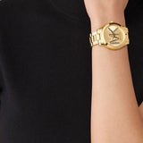 Michael Kors Runway Gold Dial Gold Steel Strap Watch For Women - MK4732 Buy Now By Michael Kors