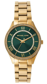 Michael Kors Lauryn Analog Green Dial Gold Steel Strap Watch for Women - MK4737 Buy Now By Michael Kors