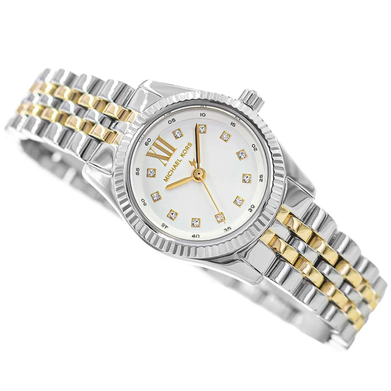 Michael Kors Lexington Analog Silver Dial Two Tone Steel Strap Watch for Women - MK4740 Buy Now By Michael Kors