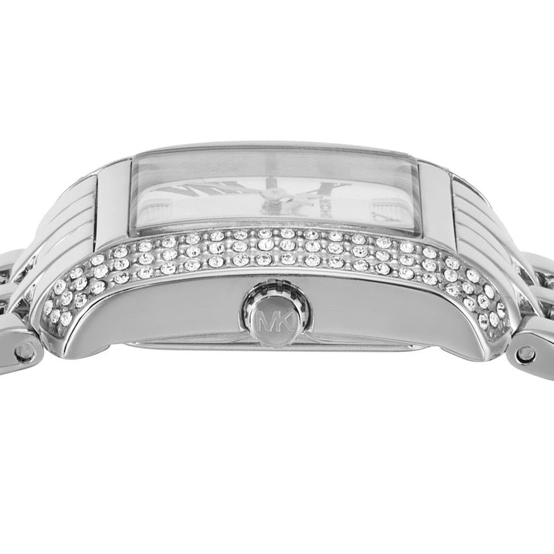 Michael Kors Emery Pave Double Wrap White Dial Silver Steel Strap Watch for Women - MK4834 Buy Now By Michael Kors