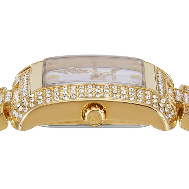 Michael Kors Emery Analog Crystals White Dial Gold Steel Strap Watch for Women - MK4835 Buy Now By Michael Kors