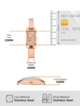 Michael Kors Empire Pavé Analog Rose Gold Dial Rose Gold Steel Strap Watch for Women - MK4858 Buy Now By Michael Kors