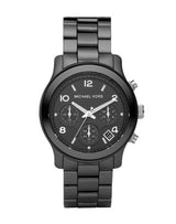 Michael Kors Runway Black Ceramic Dial Black Steel Strap Watch for Women - MK5162 Buy Now By Michael Kors
