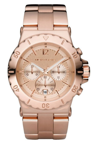 Michael Kors Dylan Rose Gold Dial Rose Gold Steel Strap Watch for Women - MK5314