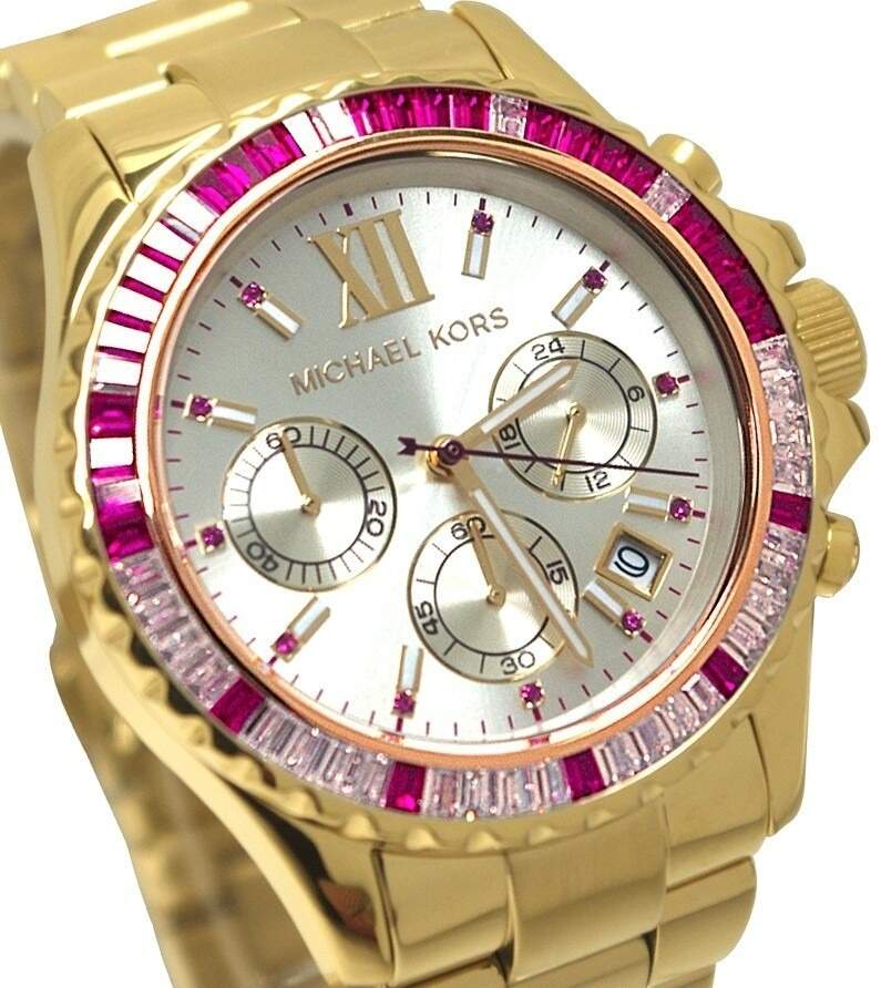 Michael Kors Everest Chronograph Gold Dial Gold Steel Strap Watch for Women - MK5871 Buy Now By Michael Kors