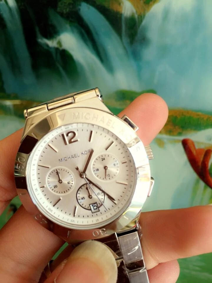 Michael Kors Wyatt White Dial Silver Steel Strap Watch For Women - MK5932 Buy Now By Michael Kors