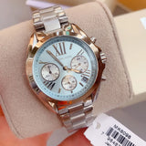 Michael Kors Bradshaw Chronograph Blue Dial Silver Steel Strap Watch For Women - MK6098 Buy Now By Michael Kors
