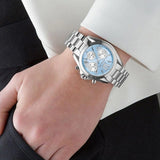Michael Kors Bradshaw Chronograph Blue Dial Silver Steel Strap Watch For Women - MK6098 Buy Now By Michael Kors