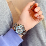 Michael Kors Bradshaw Chronograph Blue Dial Silver Steel Strap Watch For Women - MK6098 Buy Now By Michael Kors