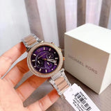 Michael Kors Parker Chronograph Purple Dial Two Tone Steel Strap Watch For Women - MK6108 Buy Now By Michael Kors