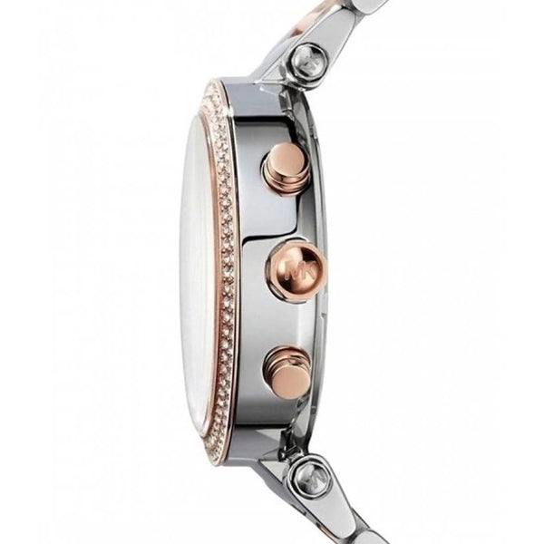 Michael Kors Parker Chronograph Purple Dial Two Tone Steel Strap Watch For Women - MK6108 Buy Now By Michael Kors