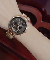 Michael Kors Sawyer Rose Gold Dial Rose Gold Steel Strap Watch for Women - MK6226 Buy Now By Michael Kors