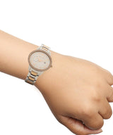 Michael Kors Whitley Analog White Dial Two Tone Steel Strap Watch For Women - MK6228 Buy Now By Michael Kors