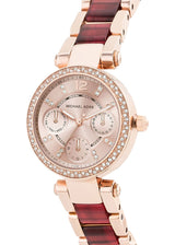 Michael Kors Parker Rose Gold Dial Two Tone Steel Strap Watch for Women - MK6239 Buy Now By Michael Kors
