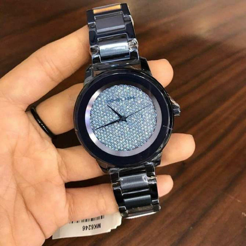 Michael Kors Kinley Blue Dial Blue Steel Strap Watch for Women - MK6246 Buy Now By Michael Kors