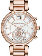 Michael Kors Sawyer Mother of Pearl White Dial Rose Gold Steel Strap Watch for Women - MK6282 Buy Now By Michael Kors