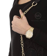 Michael Kors Madelyn Quartz Gold Dial Gold Steel Strap Watch For Women - MK6287 Buy Now By Michael Kors
