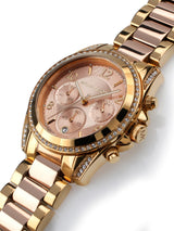 Michael Kors Blair Chronograph Rose Gold Dial Two Tone Steel Strap Watch for Women - MK6316 Buy Now By Michael Kors