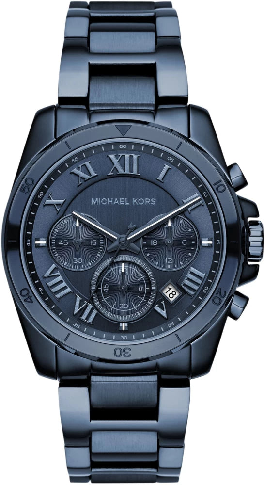Michael Kors Brecken Chronograph Quartz Blue Dial Blue Steel Strap Watch For Men - MK6361 Buy Now By Michael Kors