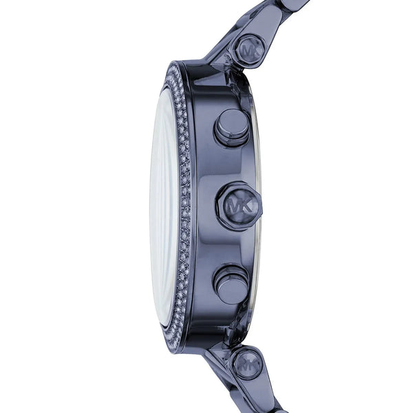 Michael Kors Parker Chronograph Blue Dial Blue Steel Strap Watch For Women - MK6418 Buy Now By Michael Kors