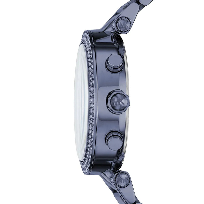 Michael Kors Parker Chronograph Blue Dial Blue Steel Strap Watch For Women - MK6418 Buy Now By Michael Kors