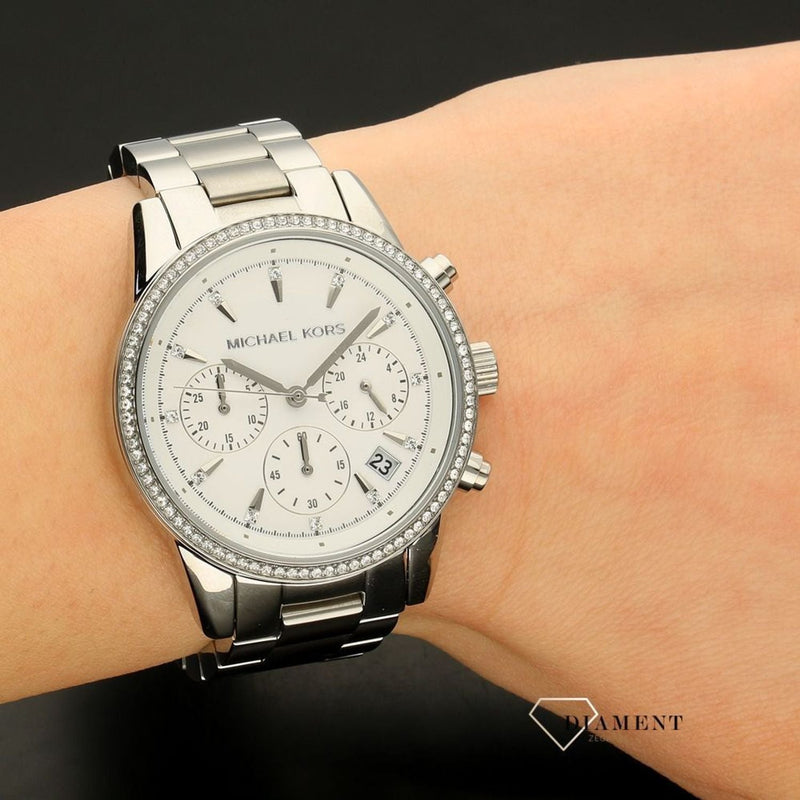Michael Kors Ritz Silver Dial Silver Steel Strap Watch for Women - MK6428 Buy Now By Michael Kors
