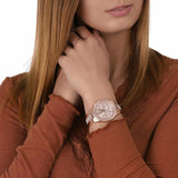 Michael Kors Ritz Chronograph Rose Gold Dial Rose Gold Steel Strap Watch For Women - MK6485 Buy Now By Michael Kors