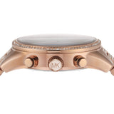 Michael Kors Ritz Chronograph Rose Gold Dial Rose Gold Steel Strap Watch For Women - MK6485 Buy Now By Michael Kors