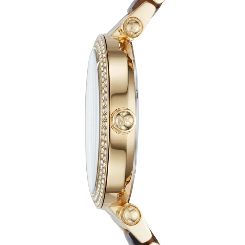 Michael Kors Parker Mother Of Pearl White Dial Two Tone Steel Strap Watch For Women - MK6518 Buy Now By Michael Kors