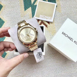 Michael Kors Bradshaw Quartz Gold Dial Gold Steel Strap Watch For Women - MK6555 Buy Now By Michael Kors
