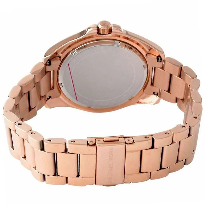 Michael Kors Bradshaw Quartz Rose Gold Dial Rose Gold Steel Strap Watch For Women - MK6556 Buy Now By Michael Kors