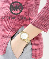 Michael Kors Taryn Mother of Pearl Dial Gold Steel Strap Watch For Women - MK6567 Buy Now By Michael Kors