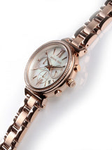 Michael Kors Sofie Chronograph Mother of Pearl White Dial Rose Gold Steel Strap Watch For Women - MK6576 Buy Now By Michael Kors