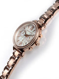 Michael Kors Sofie Chronograph Mother of Pearl White Dial Rose Gold Steel Strap Watch For Women - MK6576
