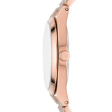 Michael Kors Channing Quartz Rose Gold Dial Rose Gold Steel Strap Watch For Women - MK6624 Buy Now By Michael Kors