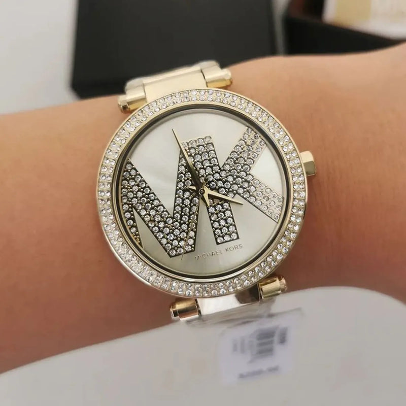 Michael Kors Parker Quartz Rose Gold Dial Rose Gold Steel Strap Watch For Women - MK6660 Buy Now By Michael Kors